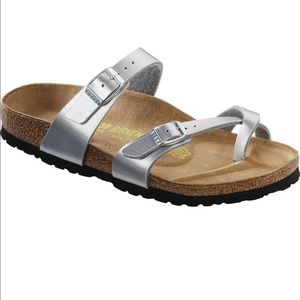 BIRKENSTOCK MAYARI - SILVER SIZE 40